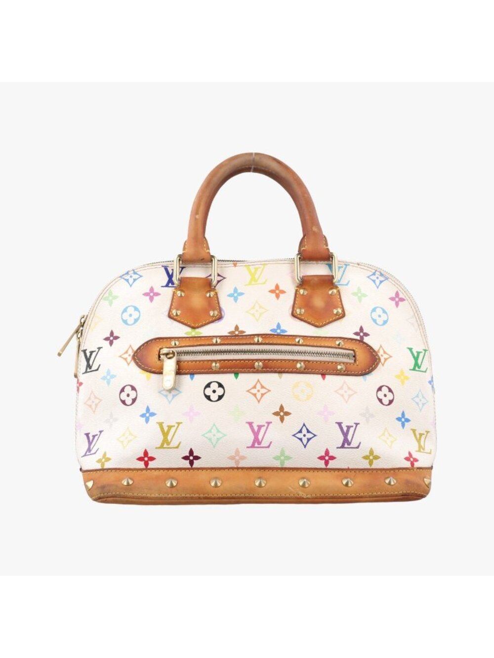Louis Vuitton Alma PM Blanc Monogram Multicolor Handbag